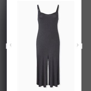 Soft Knit charcoal grey jumpsuit